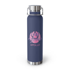 Copy of 22oz Copper Vacuum Insulated Bottle — Cheerful Mint Green Mascot Design