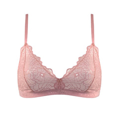 Born in Ukraine Image Lace Bralette Pink