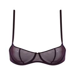 I.D. Line Underwired Fine Mesh Balcony Bra Brown