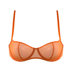 I.D. Line Underwired Fine Mesh Balcony Bra Orange