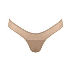 I.D. Line Fine Mesh V-Thong Nude