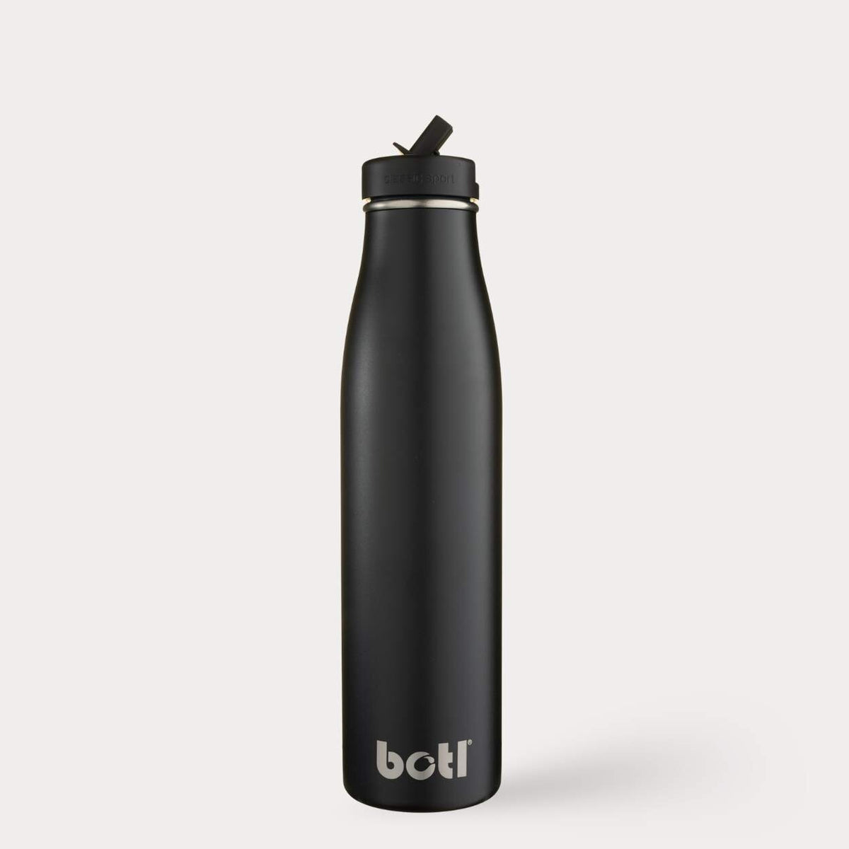 800ml Stainless Steel Insulated Bottle With Straw | Vamp Black | BOTL