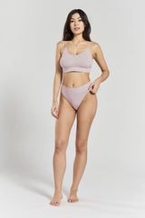 Acacia Seamless Stretch-Bamboo Bralette - Blossom Lilac