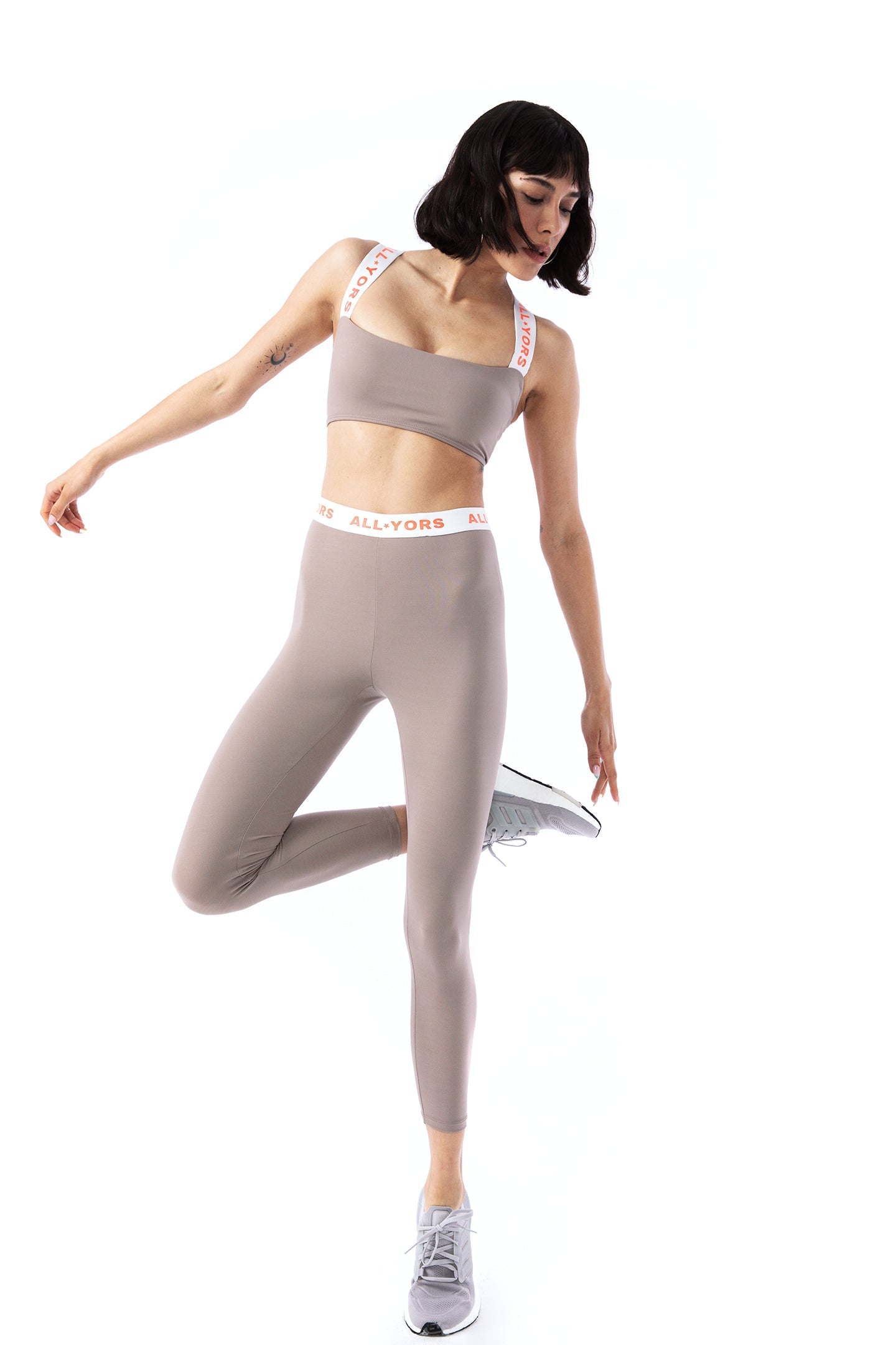 ALLYORS BASIC LEGGINGS - PEBBLE