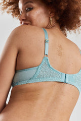 Anthelia Recycled-Tulle Soft Bralette - Fjordland Green