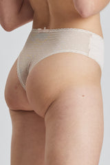 Birch Organic-Cotton Brazilian Briefs - Shoreline Peach