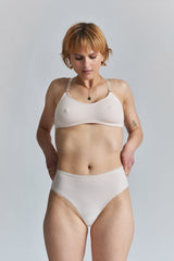 Birch Organic-Cotton Brazilian Briefs - Shoreline Peach