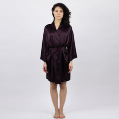 The Lady Silk Short Kimono Robe