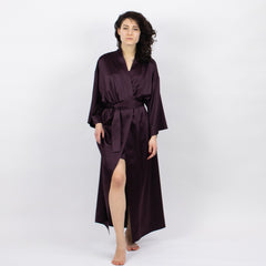 The Lady Silk Long Kimono Robe