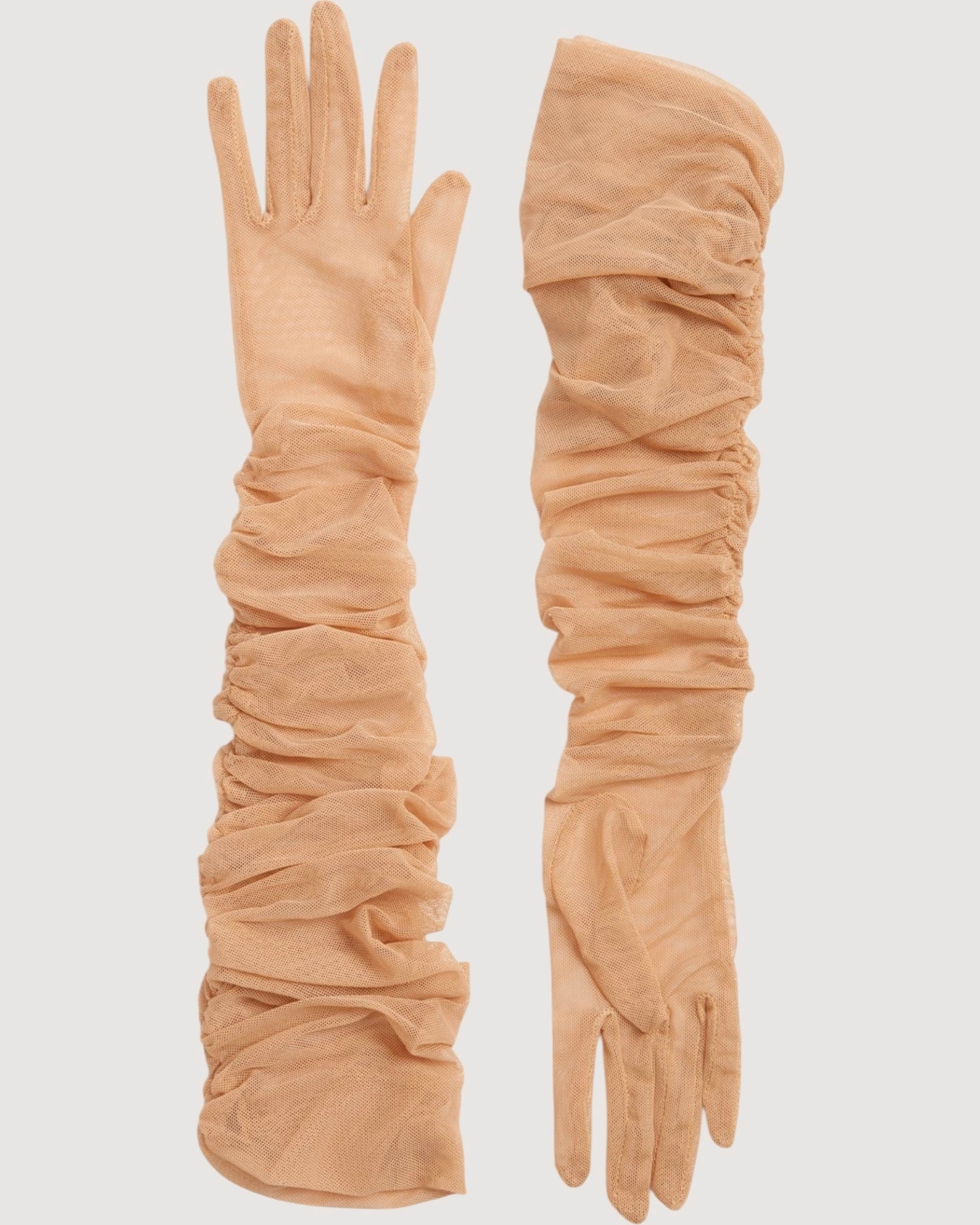 Ariana Ruched Mesh Opera Glove