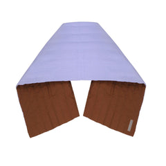 TOKYO SHAWL - FLAT WHITE (INSIDE LILAC) - REVERSIBLE