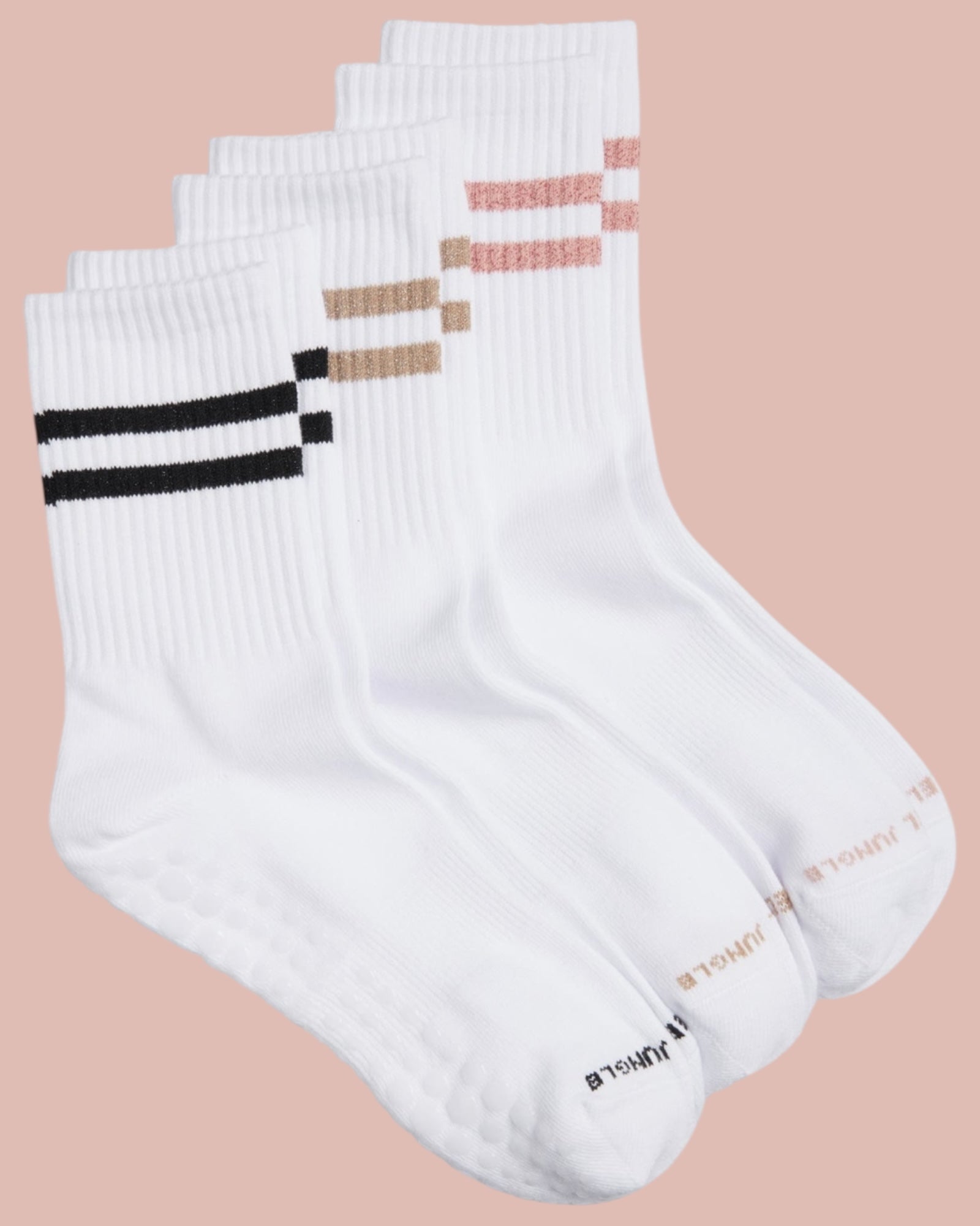 Varsity Pilates Yoga Grip Socks - 3 Pack