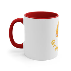 Grateful AF Accent Coffee Mug (Red Handle & Interior)