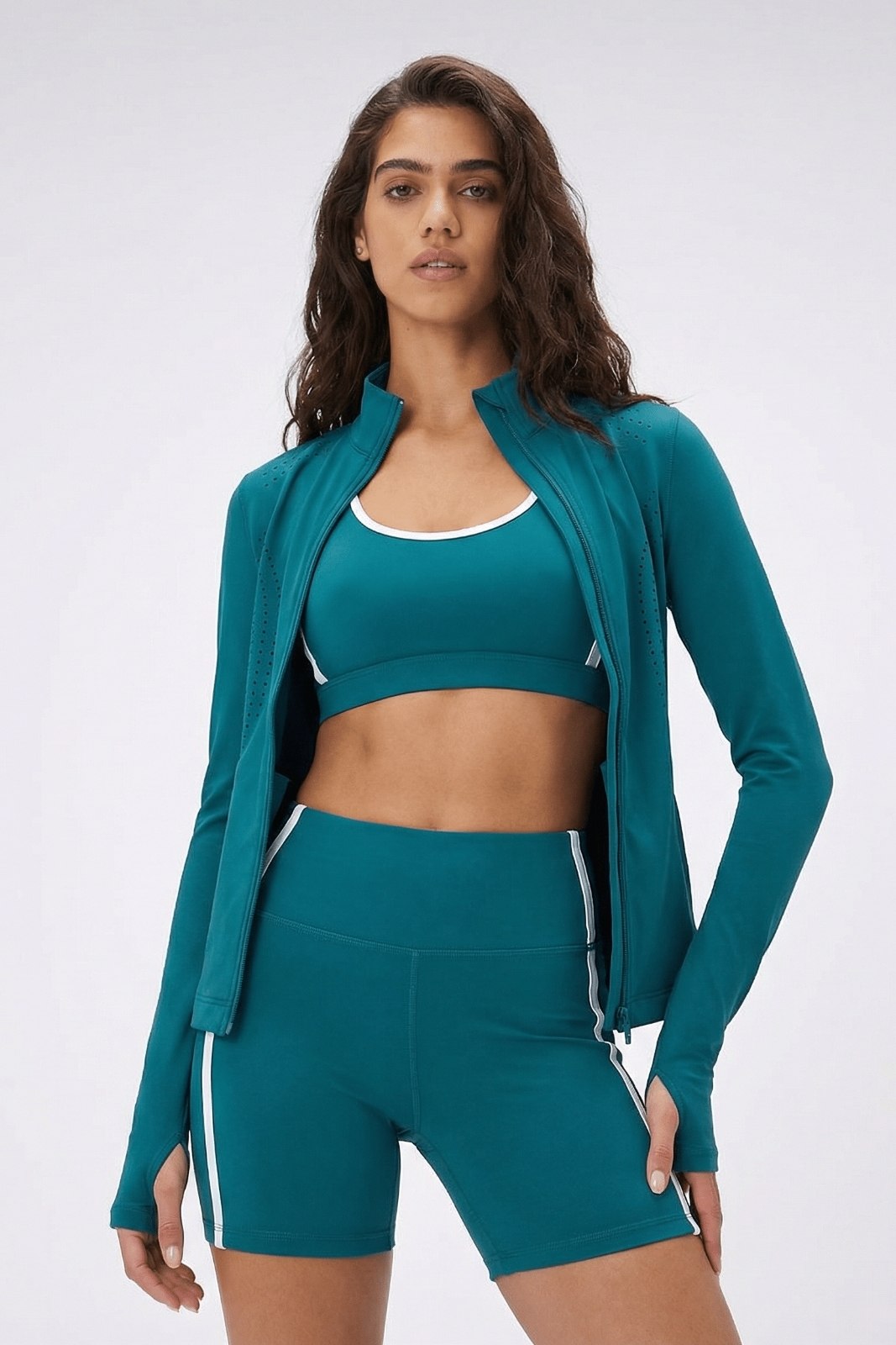 Sports Top ― Teal / Light Blue
