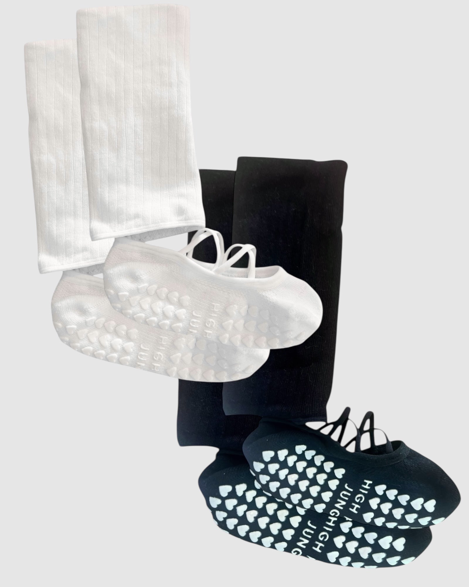 Studio Grip Premium Strappy Leg Warmer Sock - 2 Pairs
