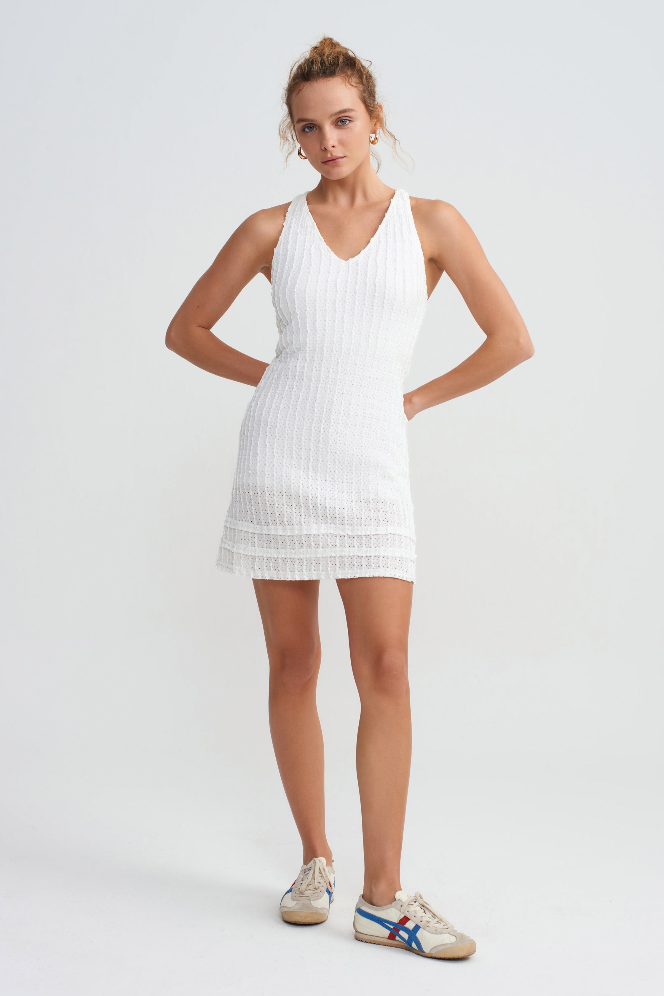 CENTRE DRESS - LACE TENNIS DRESS