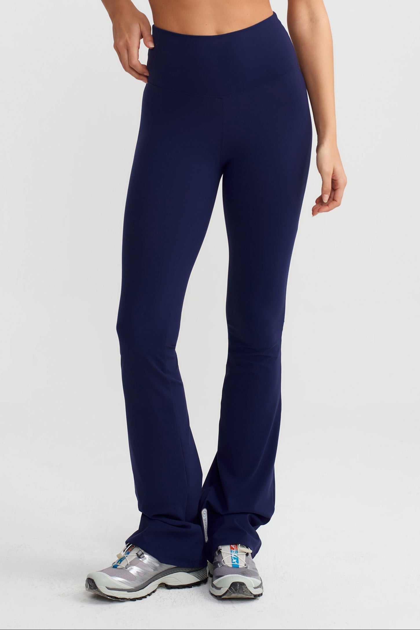 TWIST FLARE PANTS - SWEET NAVY