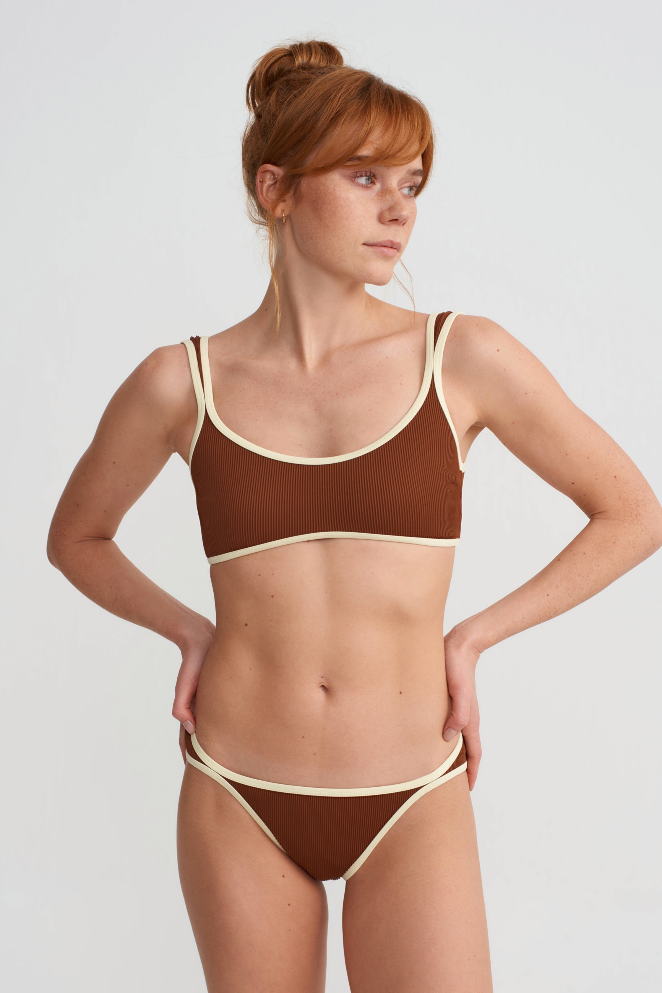 WAVE SURF BIKINI TOP - MALT