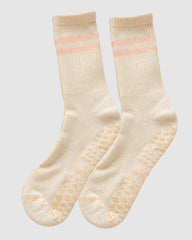 Varsity Pilates Yoga Grip Socks - 3 Pack Iced Coffee