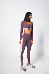 TAPER LEGGING - PLUM