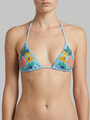 Isla Embellished Triangle Bikini Top