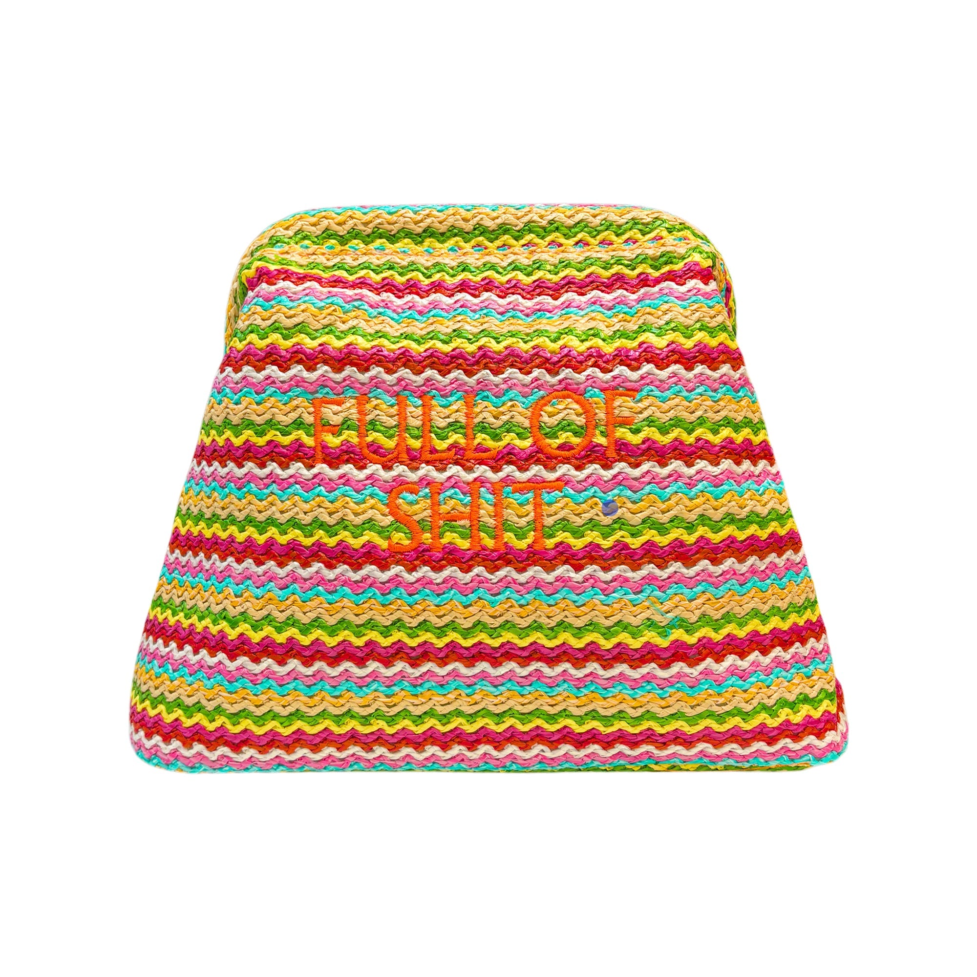 Rainbow Full of Shit Straw Clutch