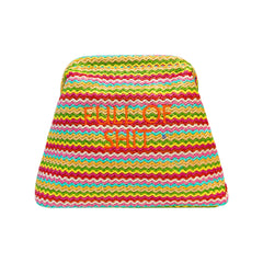 Rainbow Full of Shit Straw Clutch