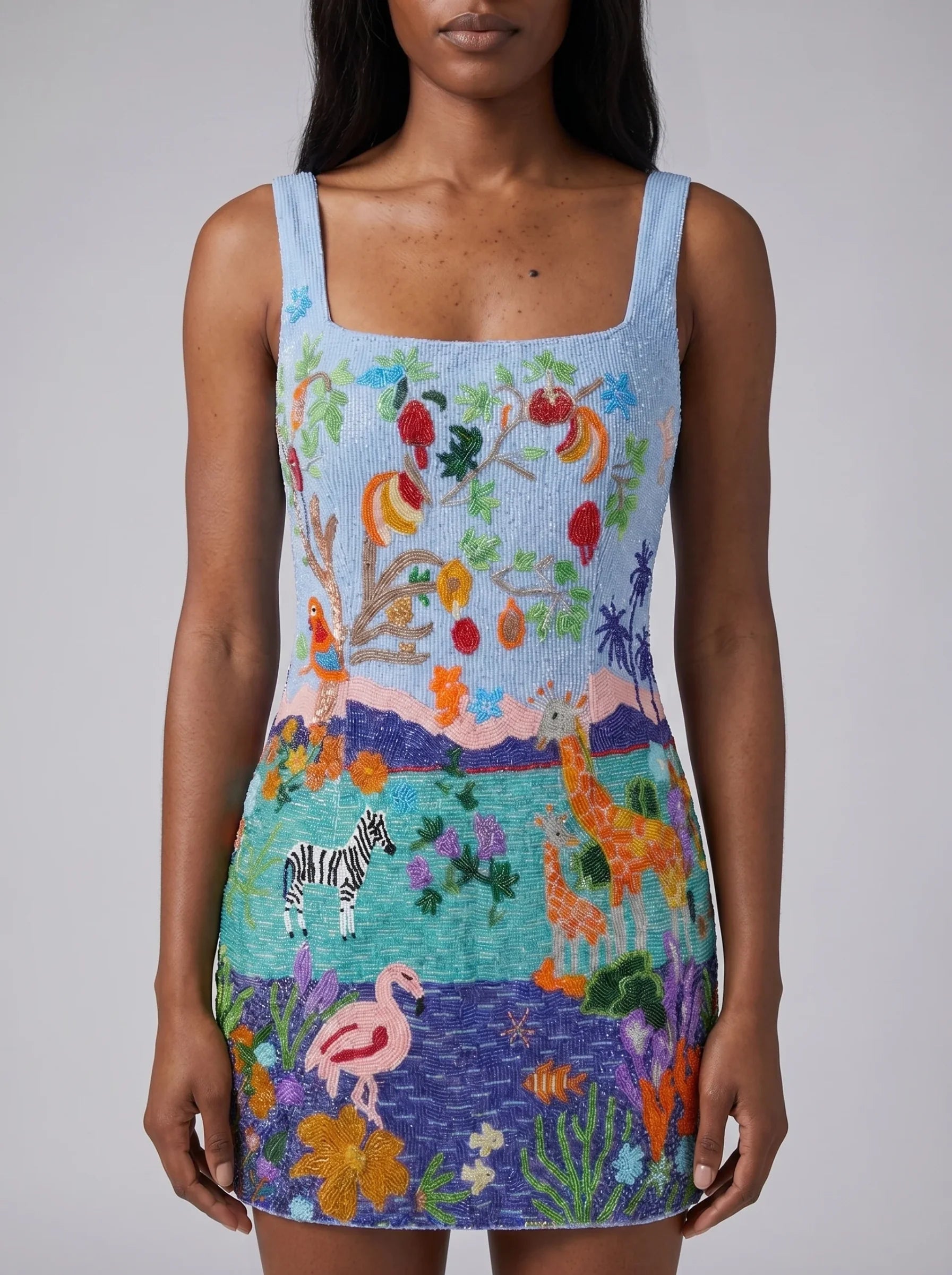 Safari Lagoon Beaded Dress