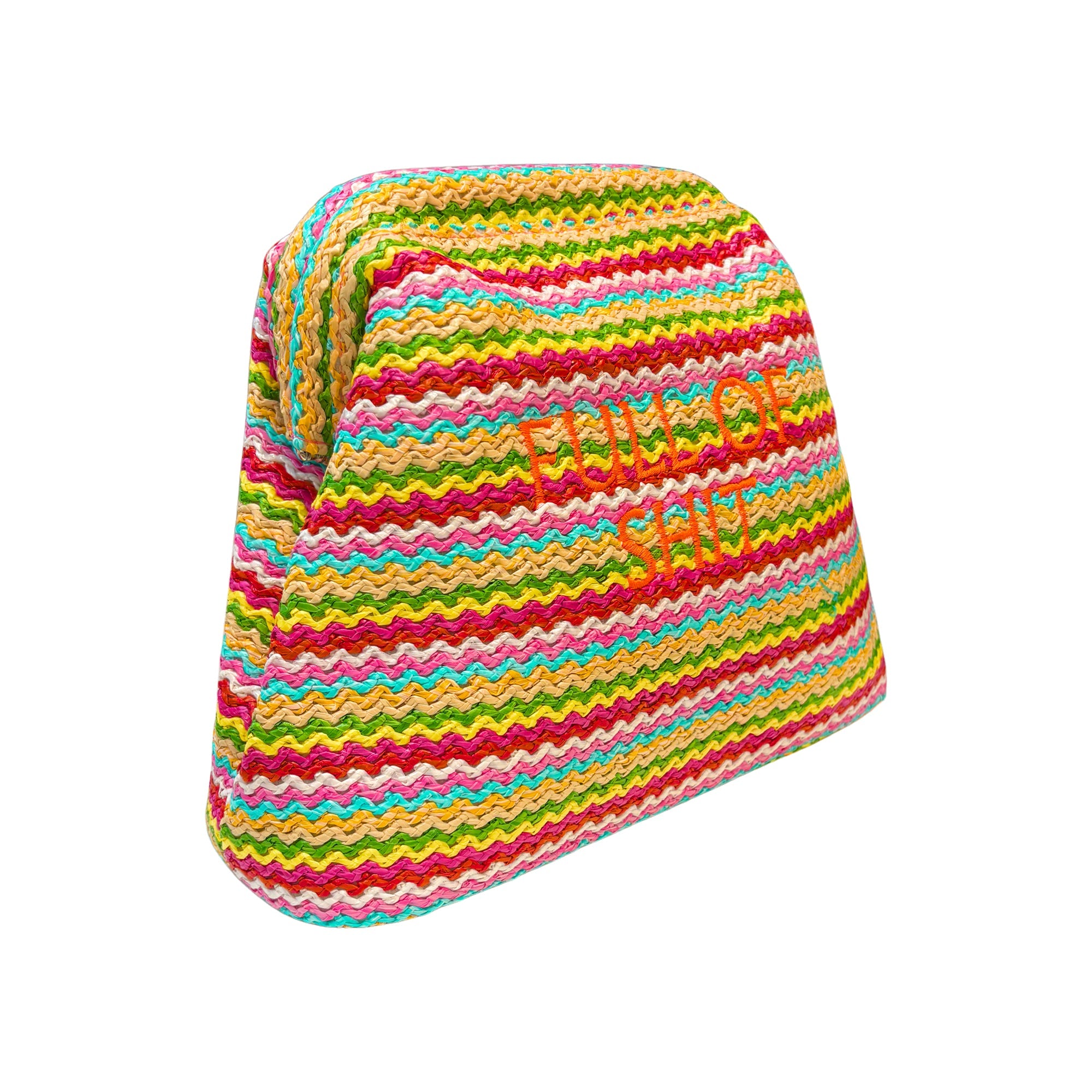 Rainbow Full of Shit Straw Clutch