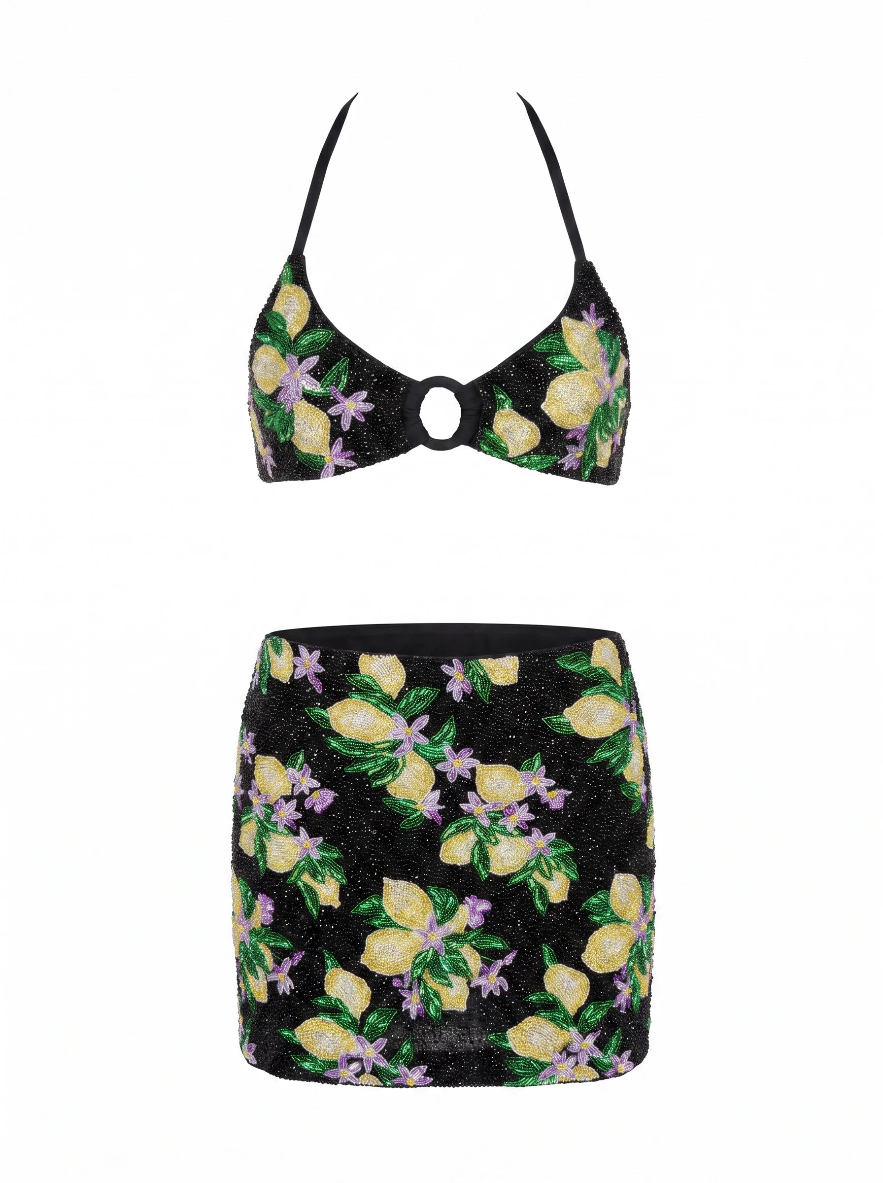 Lemon Blossom Bikini Co-Ord Skirt