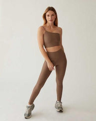 Sustainable Activewear Theo Leggings Taupe