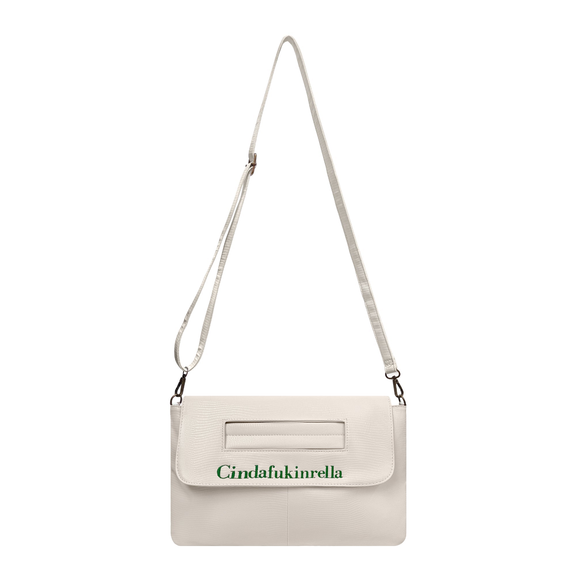 Cinderfuckinrella White Clutch Bag