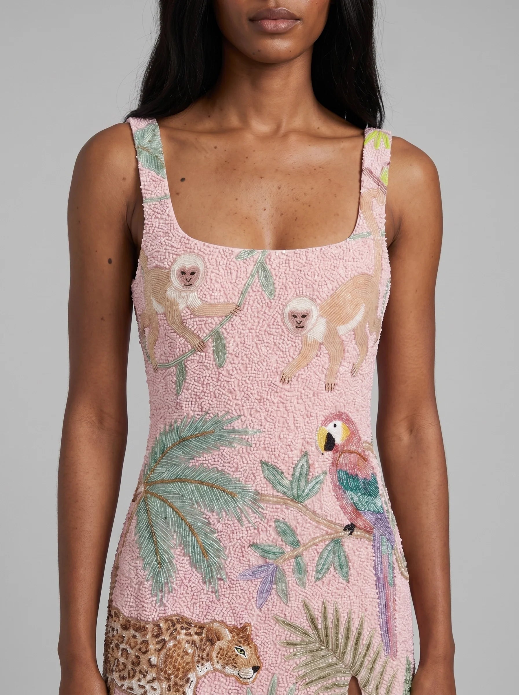Tropica Pink Mini Dress