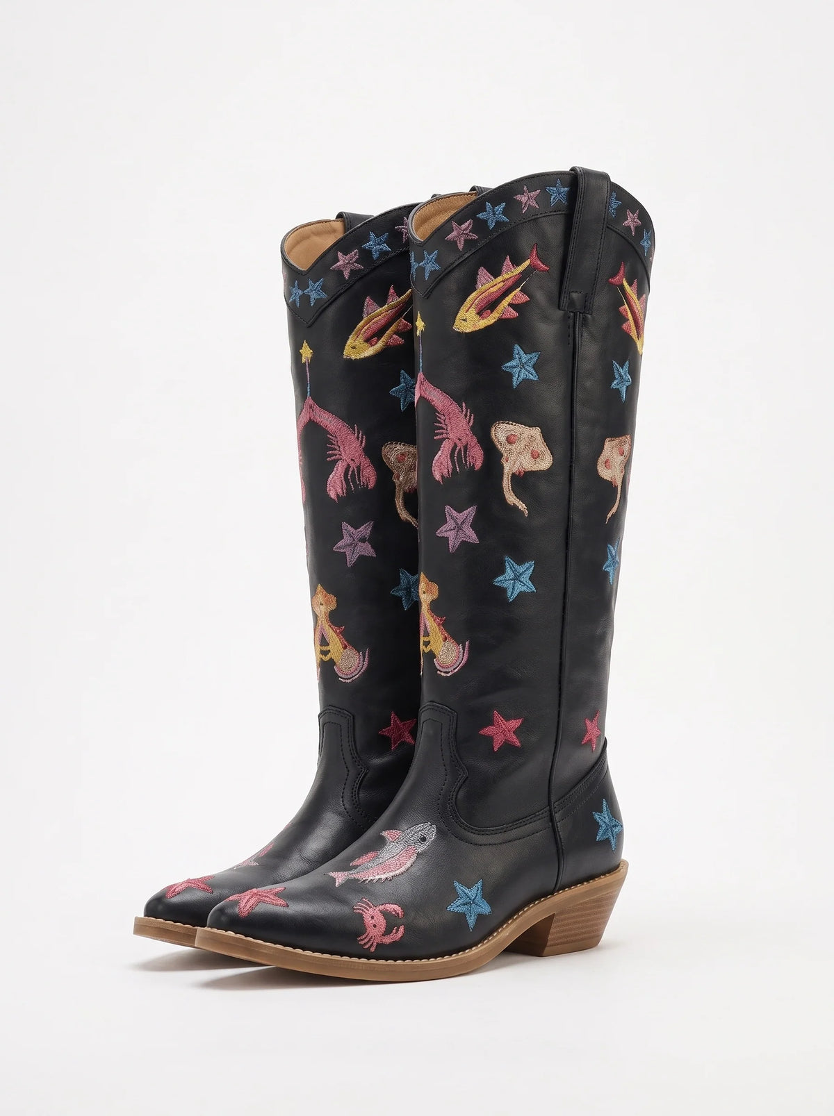 Arizona Embroidered Leather Boots
