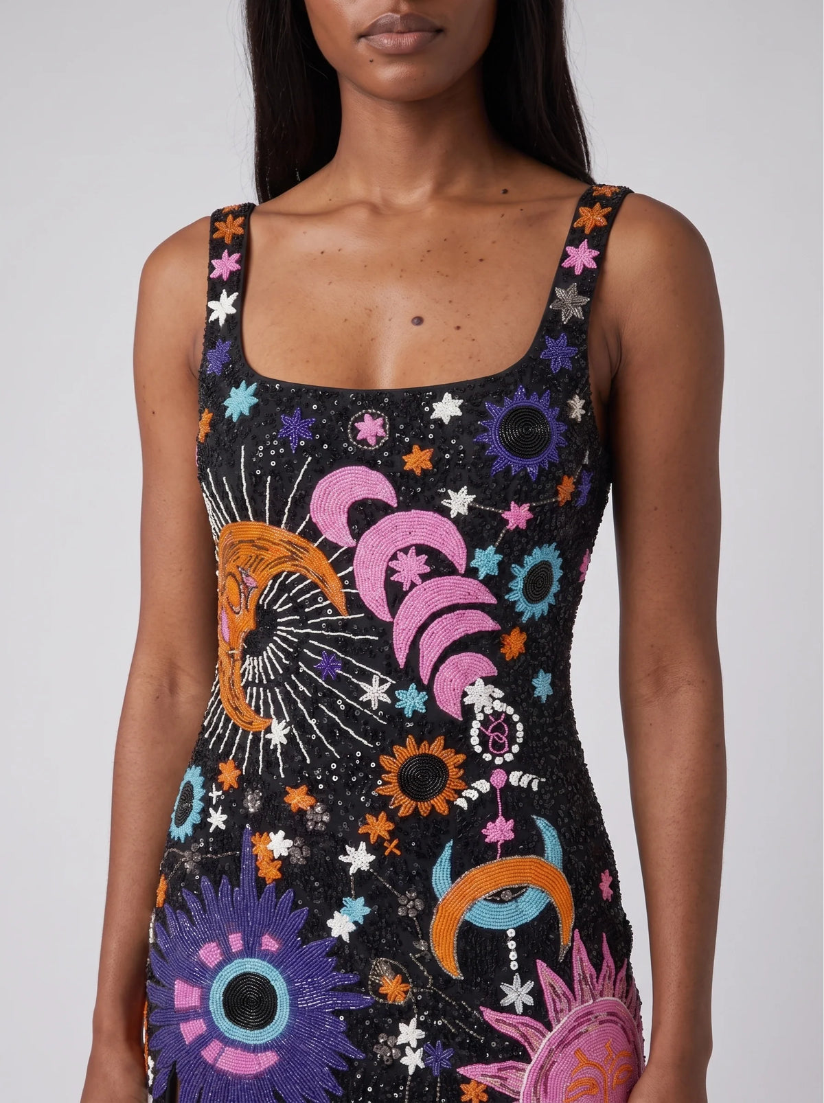 Celestial Star Mini White Dress