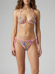 Coral Starfish Pink Bikini Top