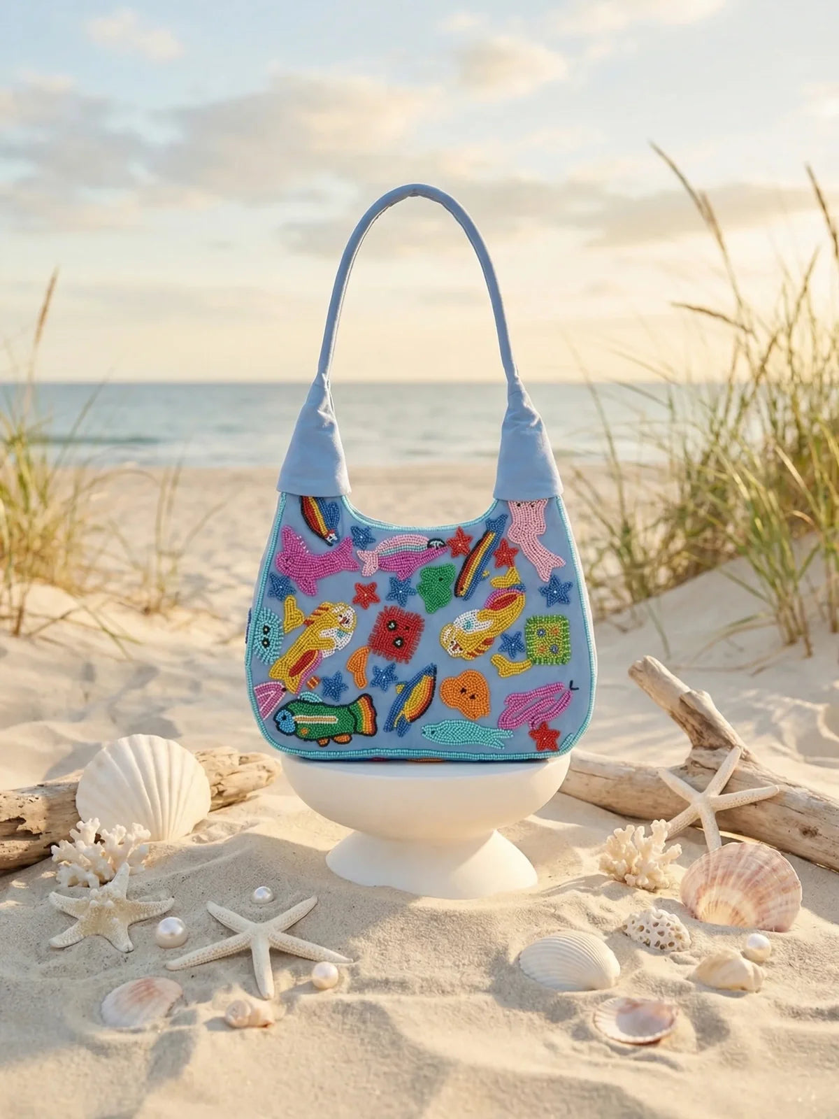 Arizona Shoulder Blue Bag