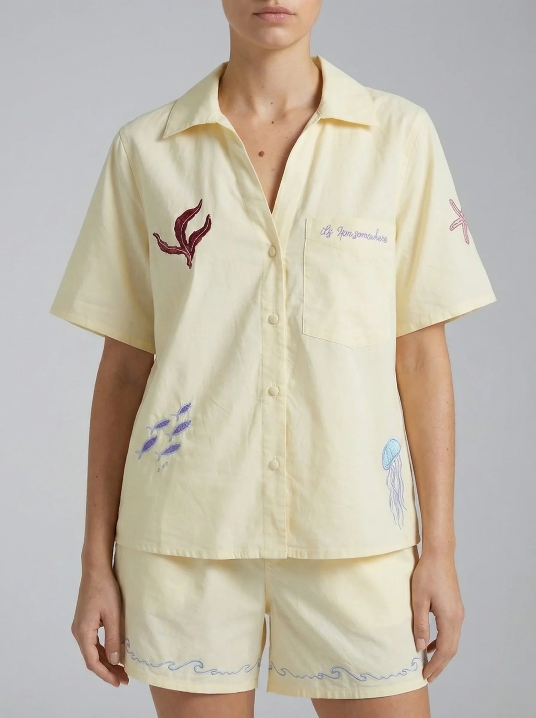 Oceanus X It's 9pm Matilda Yellow Embroidery Set