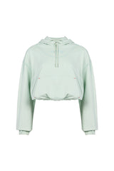 Free Heaven Crop Hoodie - Surf Spray