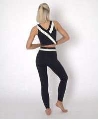 YOGAFLOW WRAP WAIST LEGGINGS DUO BLACK