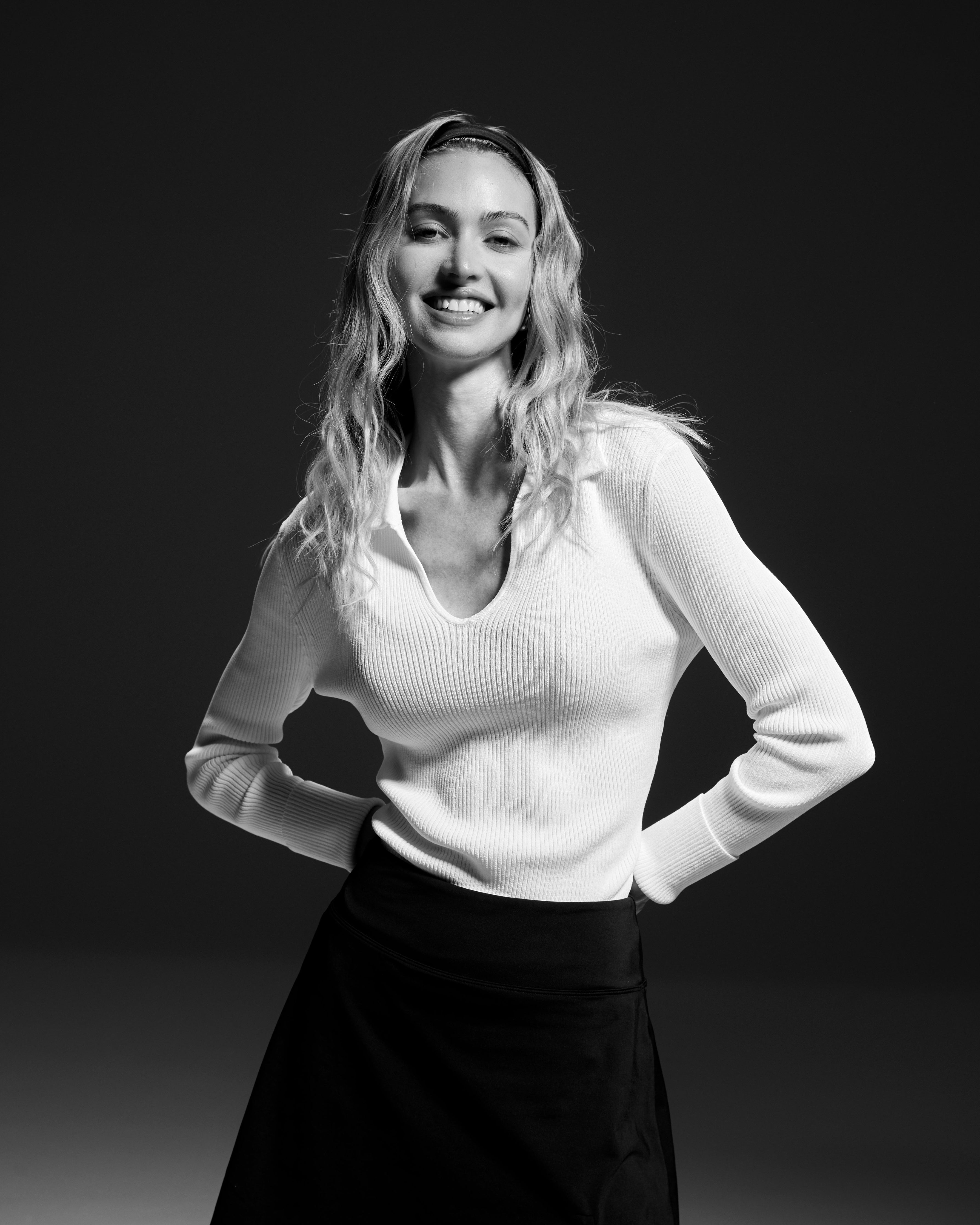 Samantha Long Sleeve Knit Polo