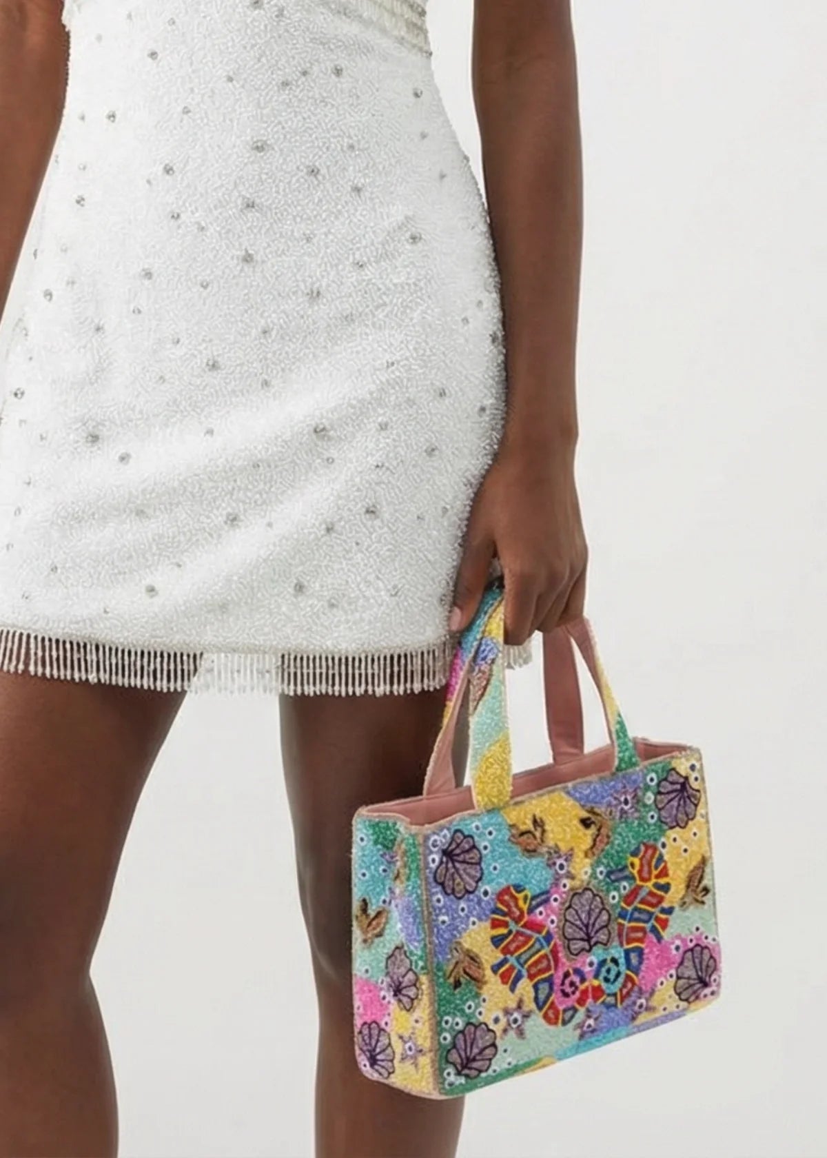 Coral Reef Hand Beaded Bag