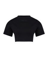 Free Heaven Crop Tshirt - Jet Black