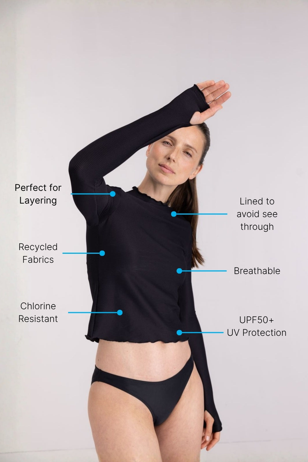 Rash Guard ― Black Rib
