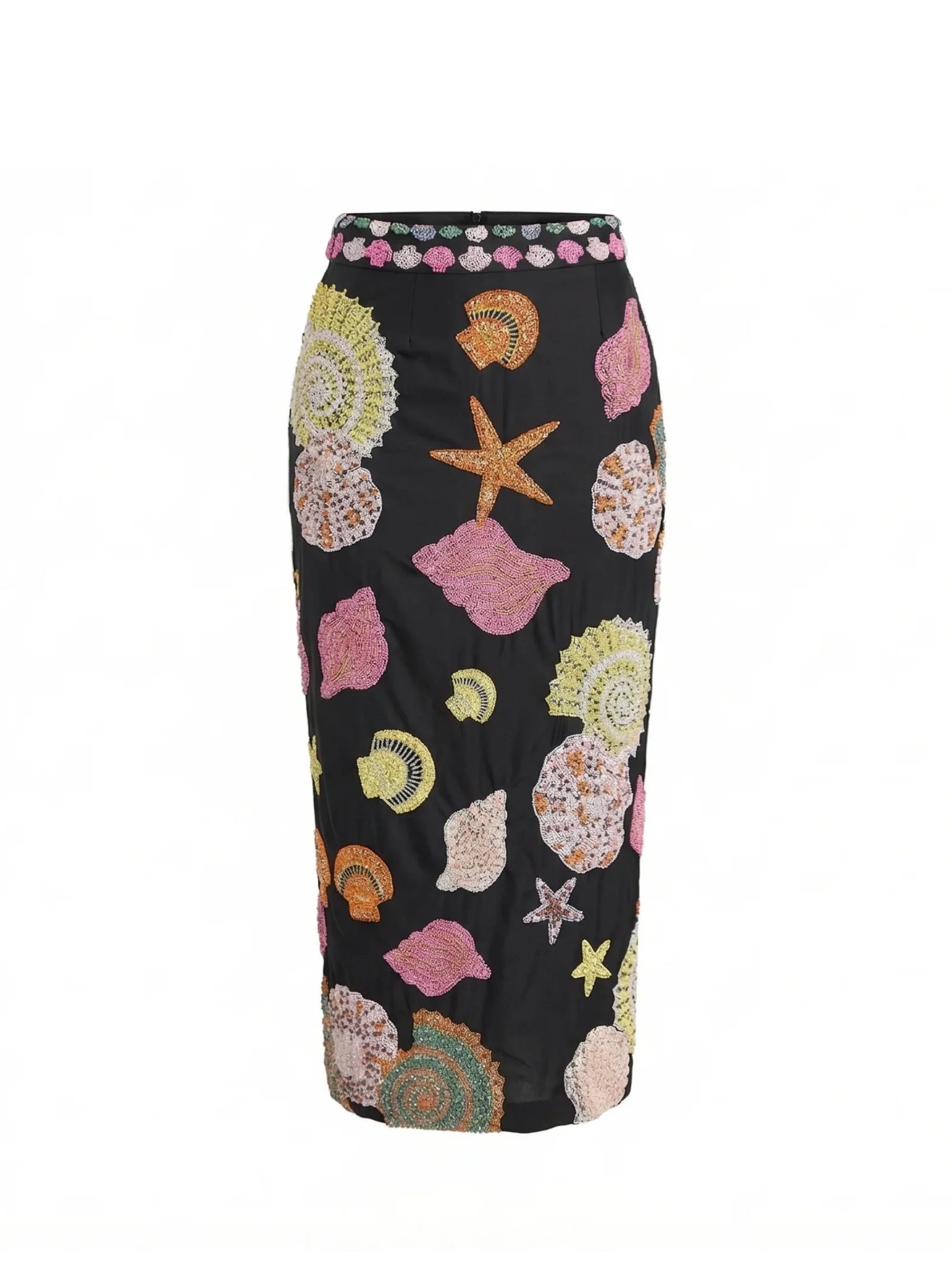 New York Hand-Embroidered Skirt