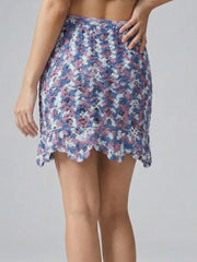 Solara Crochet Mini Skirt