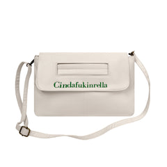 Cinderfuckinrella White Clutch Bag