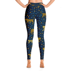 High Waist Yoga Leggings in Leopards Land