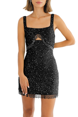 Nyx's Midnight Beaded Mini Dress Daphne X Oceanus