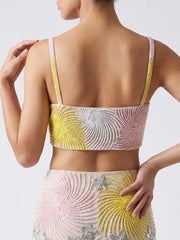 Sunbeam Floral Embroidered Crop Top